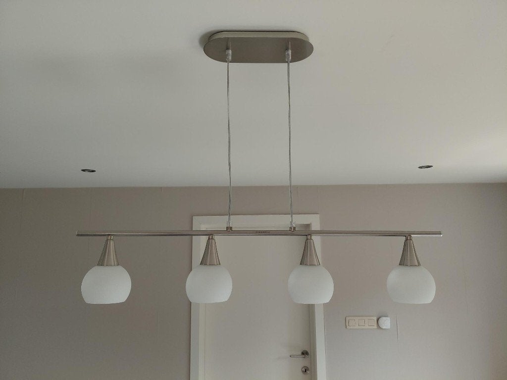 2 stijlvolle plafondlampen – 2-lichts en 4-lichts, Huis en Inrichting, Ophalen, Hanglamp