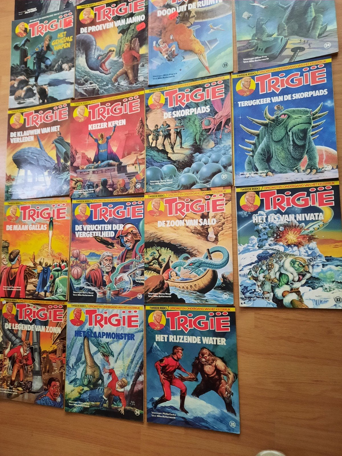 Trigië,  volledige reeks van 1-35, Boeken, Ophalen