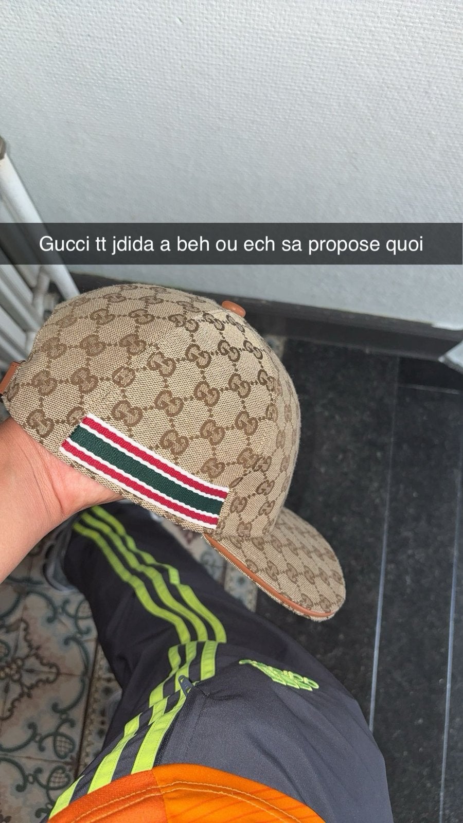 Gucci-pet, Kleding | Heren, Hoeden en Petten, Ophalen, Zo goed als nieuw, Pet