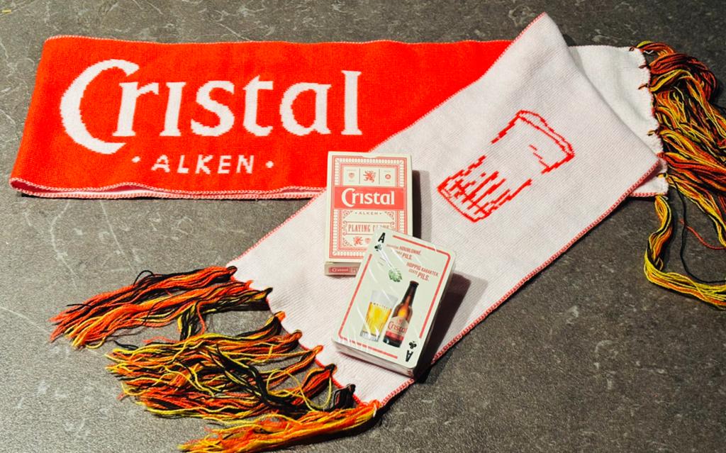Écharpe Cristal Alken + jeux de cartes, Enlèvement ou Envoi, Comme neuf
