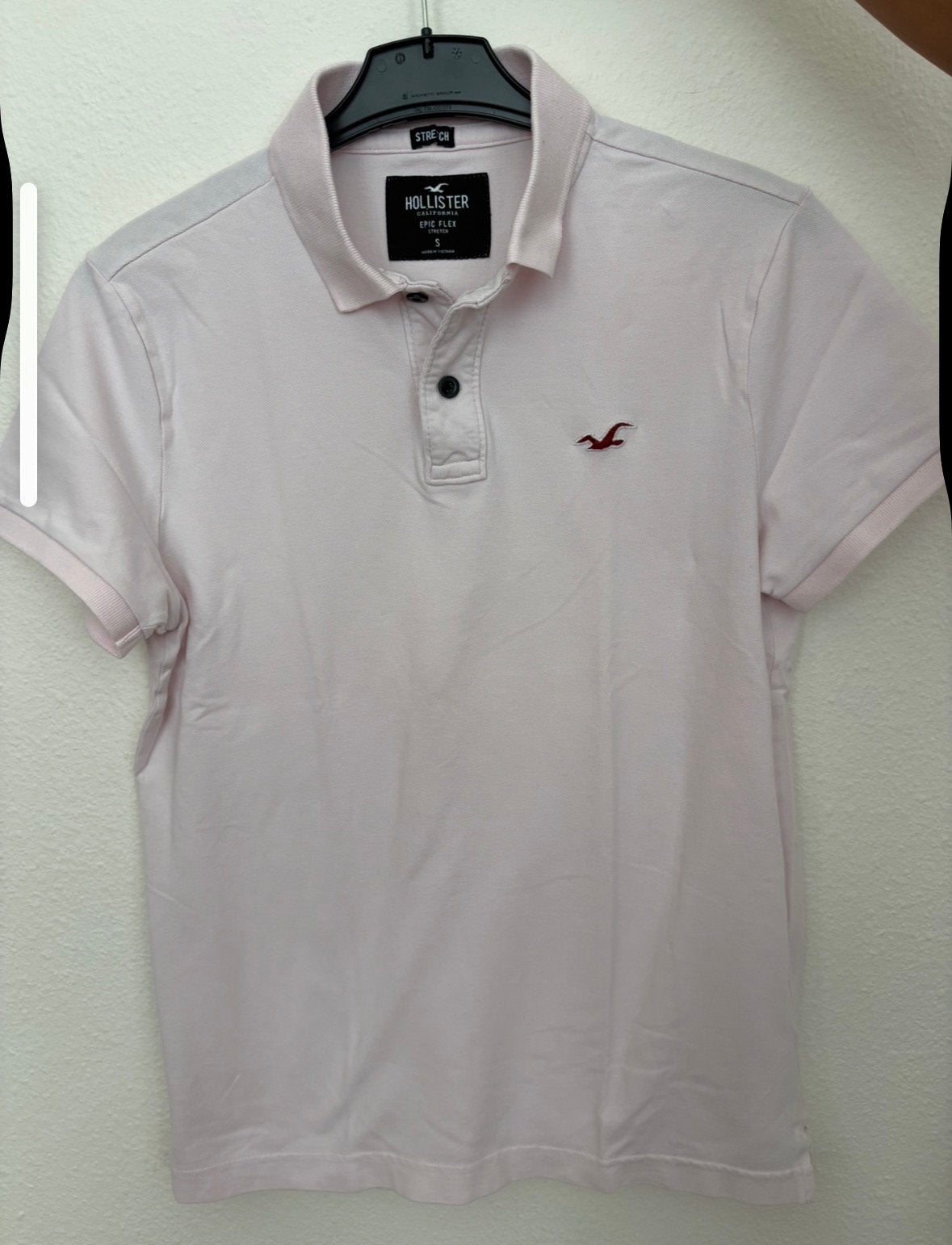 Hollister Polo Here Maat S, Kleding | Heren, Polo's, Ophalen, Zo goed als nieuw, Maat 46 (S) of kleiner, Roze