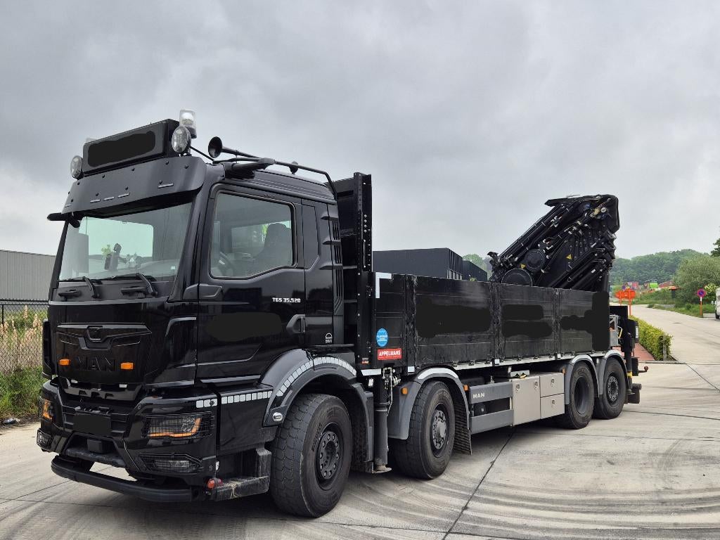 MAN TGS 35.520 - 8x4 - HIAB X-HIPRO 638 E-7 + JIB 150X-6, Autos, Camions, Particulier, Air conditionné, MAN, Diesel, Euro 6, 2 portes