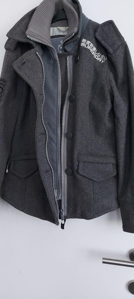 Jas, Kleding | Dames, Jassen | Winter, Superdry, Zo goed als nieuw, Grijs, Ophalen