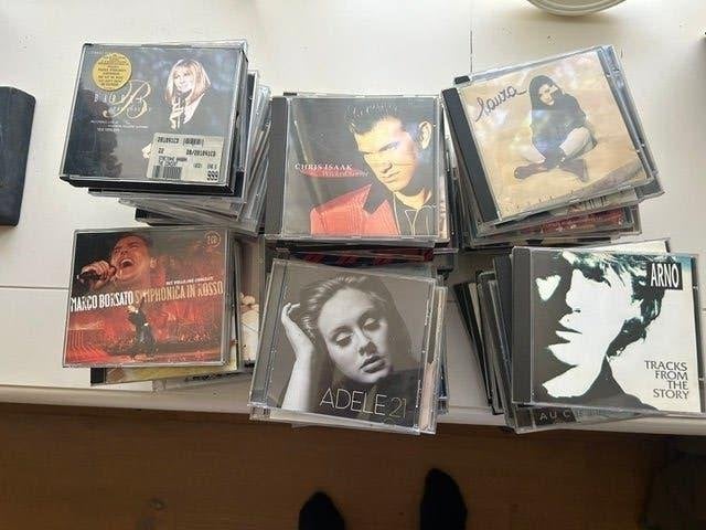 Collectie 100-tal CD's, Ophalen, Gebruikt, Pop