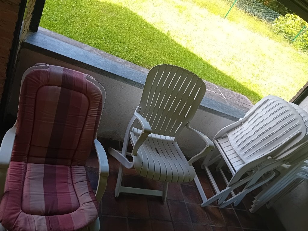Fauteuil de jardin, Enlèvement, Utilisé, Plastique, Pliant