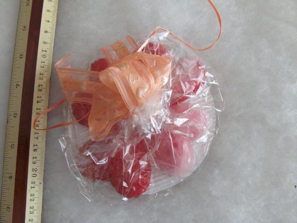 1 setje kado 4 hartjes kaars valentijn liefde geschenk mama, Ophalen of Verzenden, Nieuw, Kaars