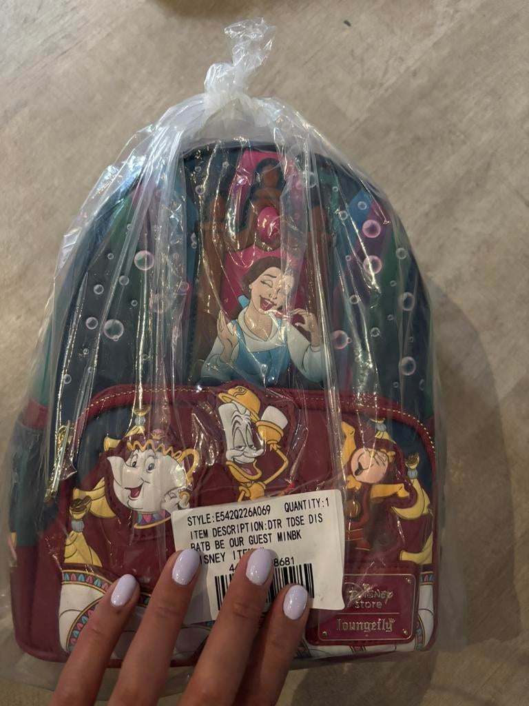 Sac a dos loungefly Belle, Verzamelen, Ophalen, Assepoester of Belle, Nieuw, Tas, Koffer of Zak
