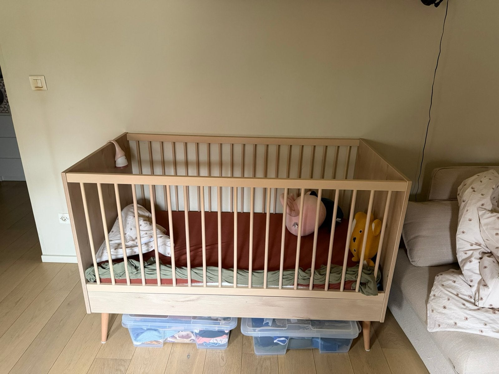 QUAX Cocoon meegroeibed 140x70, Kinderen en Baby's, 70 tot 85 cm, 140 tot 160 cm, Zo goed als nieuw, Ophalen