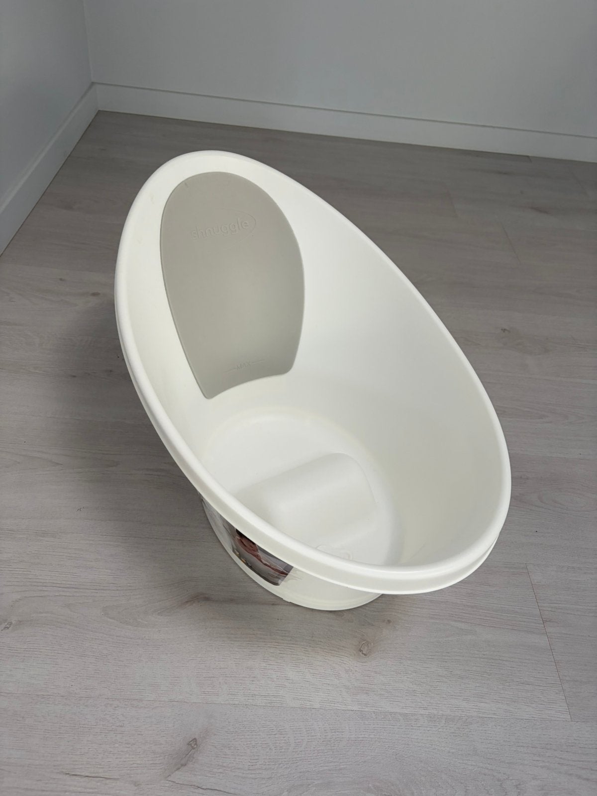 Wit babybadje shnuggle, Kinderen en Baby's, Ophalen, Zo goed als nieuw
