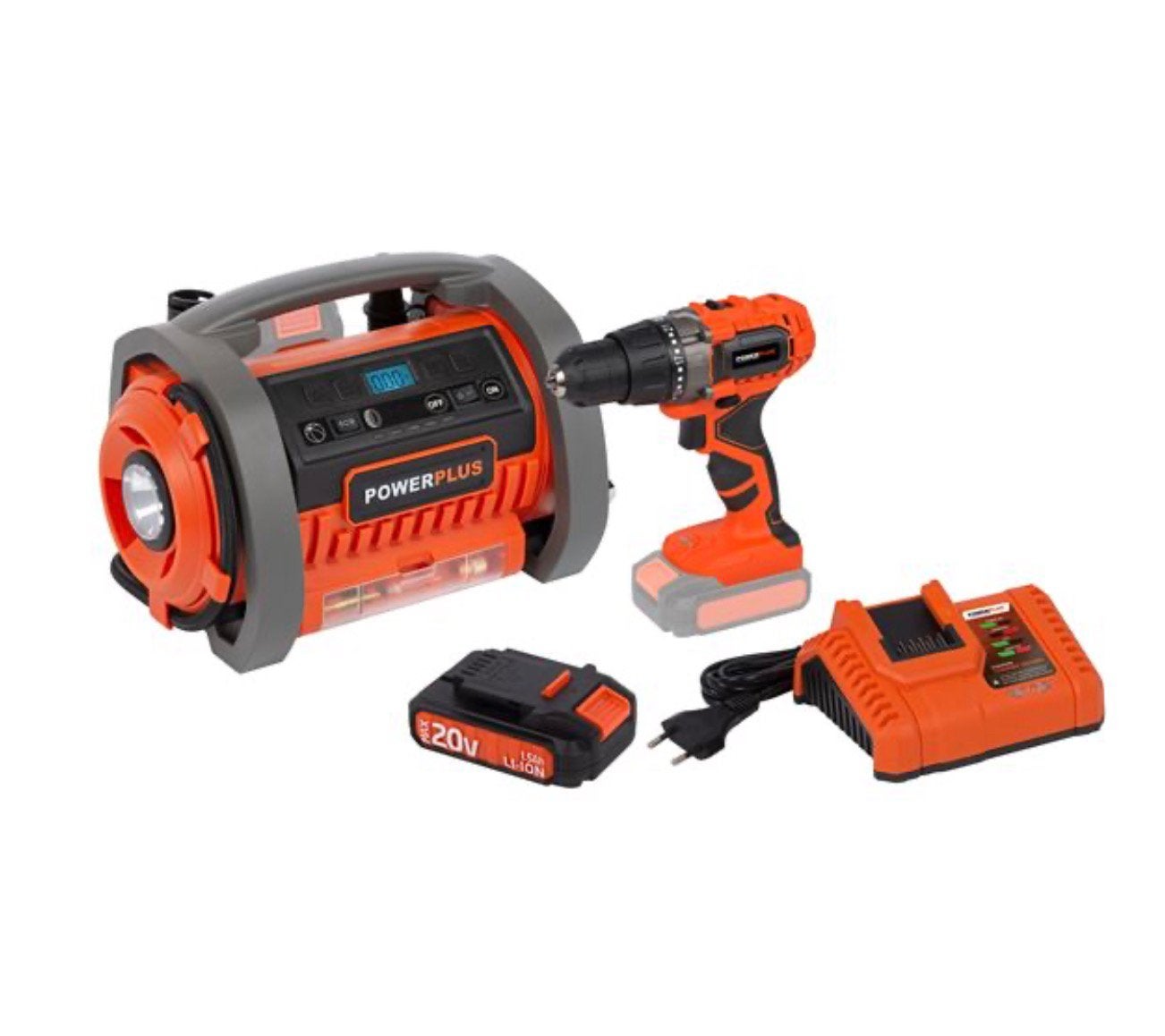 Gonfleur/dégonflateur, tournevis et chargeur+BATT20V, Bricolage & Construction, Enlèvement ou Envoi, Neuf