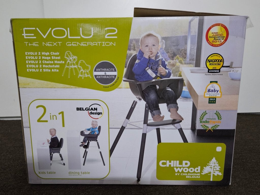 Nieuw kinderstoel, kussen, dienblad, Ophalen, Nieuw, Meegroeistoel