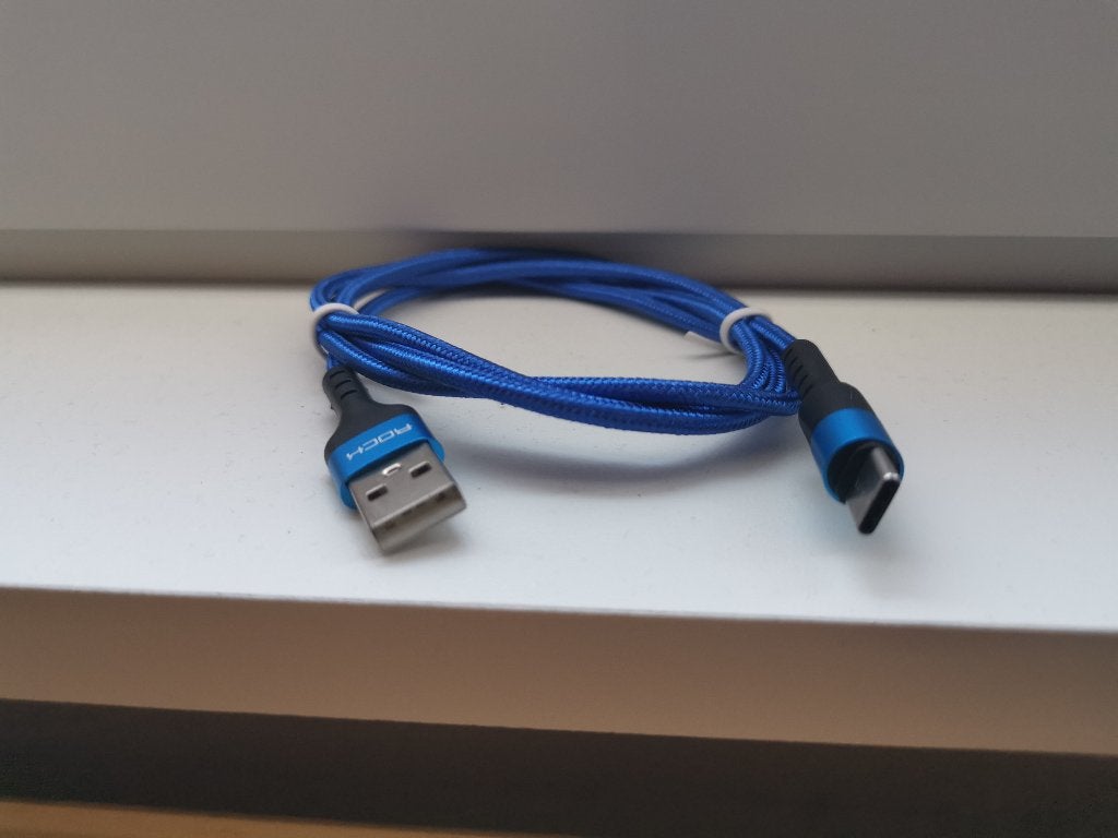USB C kabel 5A quick charge 1 meter blauw, Ophalen of Verzenden, Nieuw, Snoer of kabel, Motorola