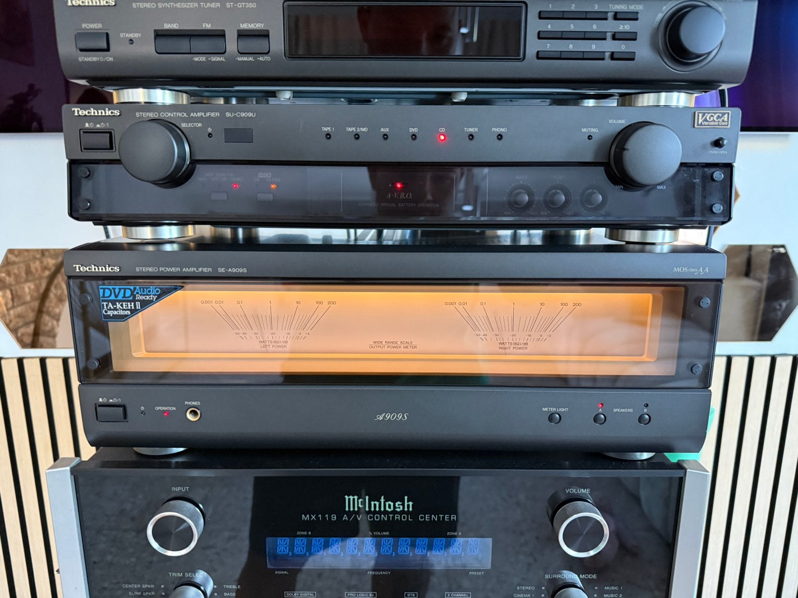 Technics SE-A909S + SU-C909S, Ophalen, Zo goed als nieuw