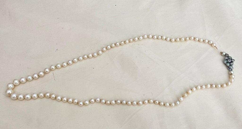 ECHTE FIJNE PARELKETTING, Ophalen of Verzenden