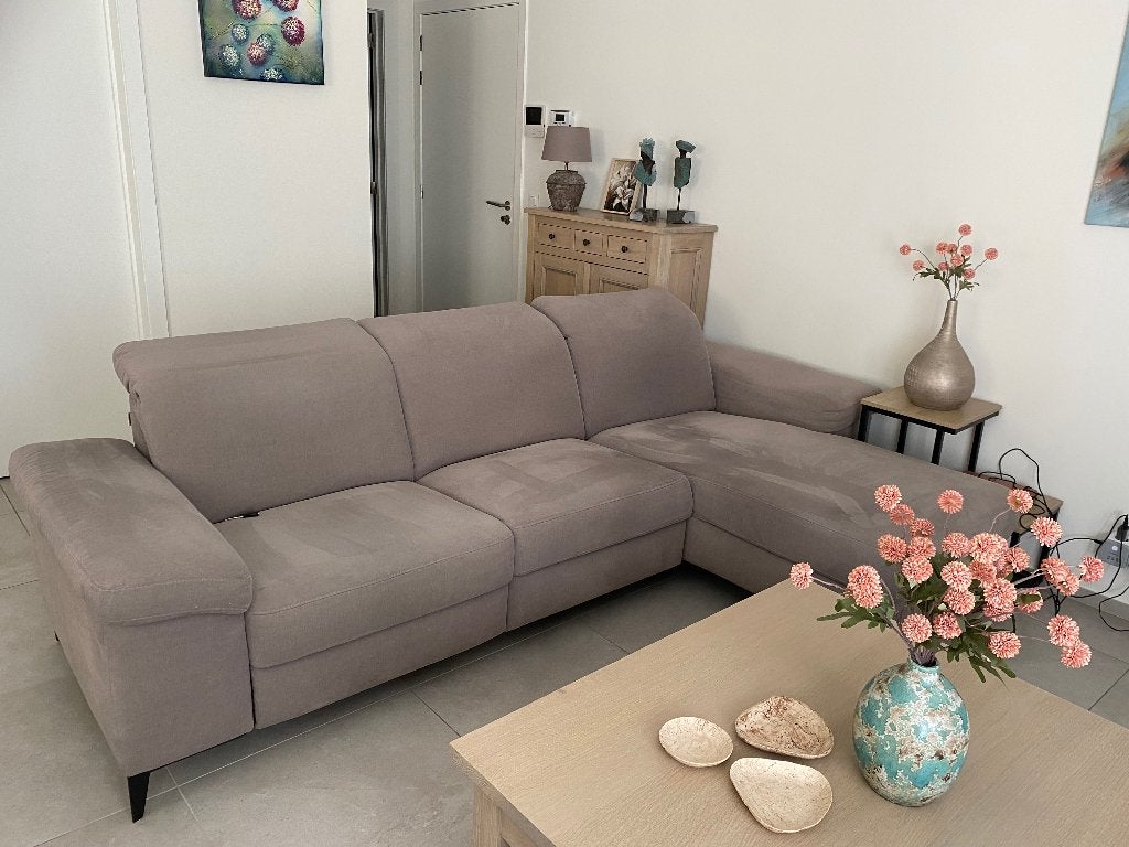 Salon met lounge, Trois personnes, 250 à 300 cm, Comme neuf, Enlèvement