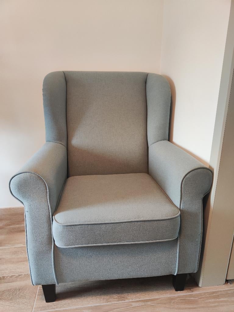 Fauteuils de salon vert bleuté, Enlèvement, Utilisé