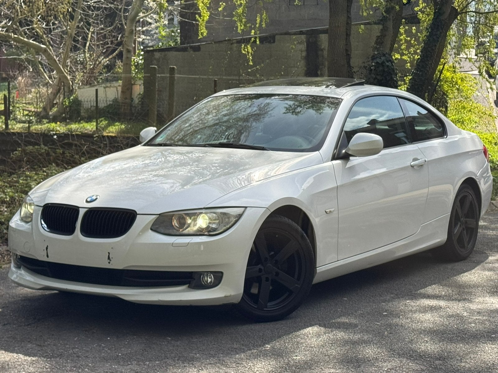 Bmw 320D E92 Face Lift 2012, Auto's, Euro 5, Zwart, Wit, Leder