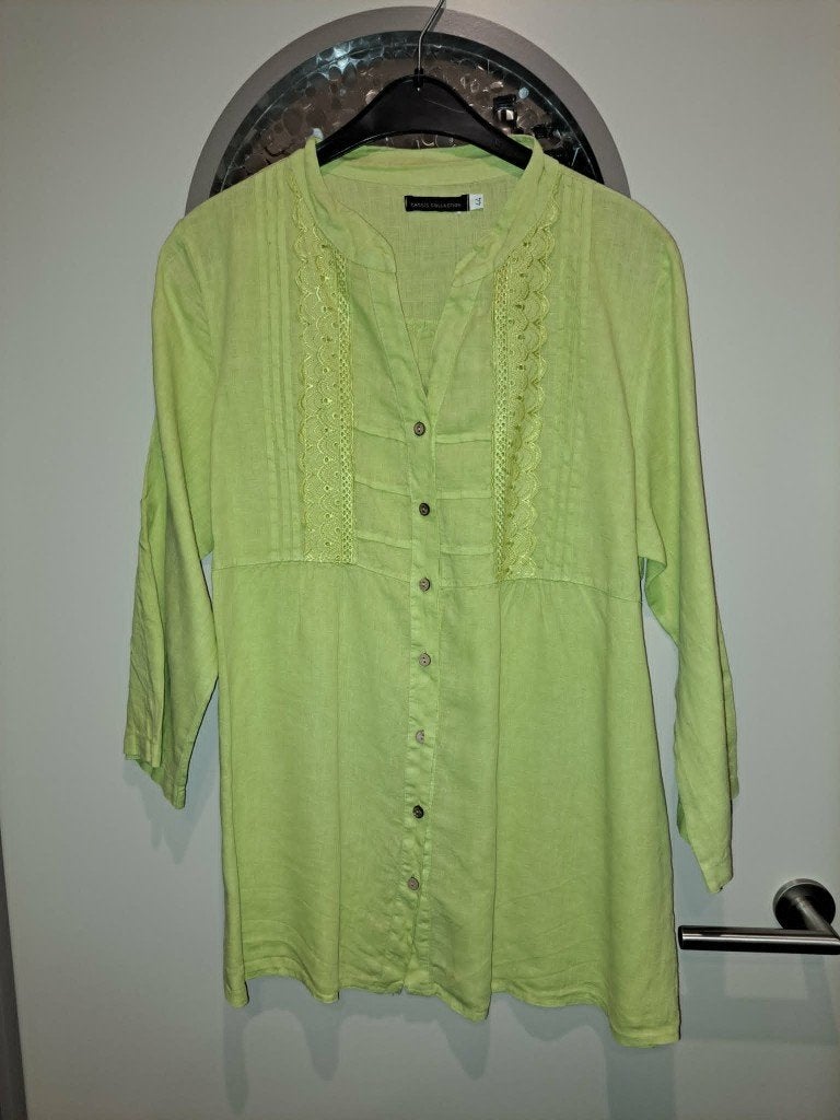 Cassis linnen tuniek/blouse, maat 44, Cassis Collection, Maat 42/44 (L), Ophalen of Verzenden, Zo goed als nieuw