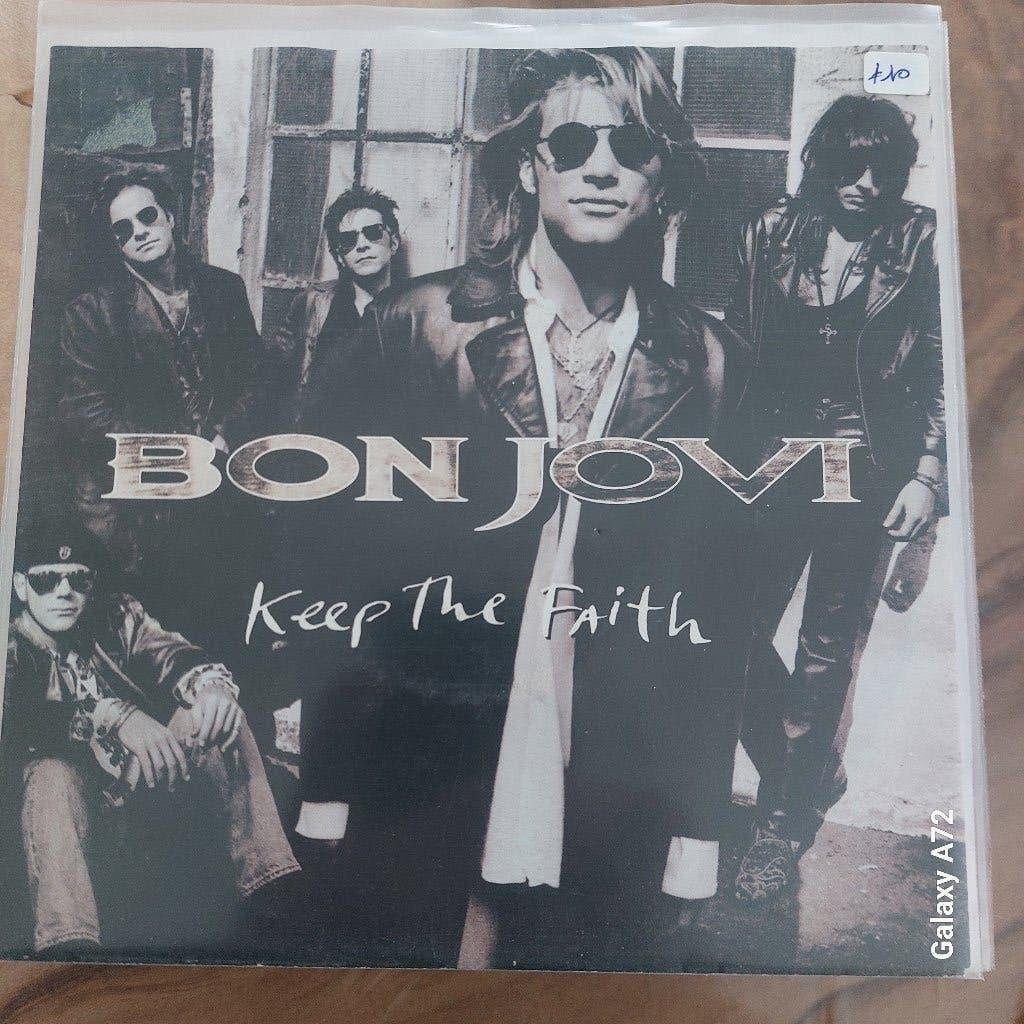 bon jovi keep the faith, Gebruikt, 7 inch, Ophalen of Verzenden, Rock en Metal