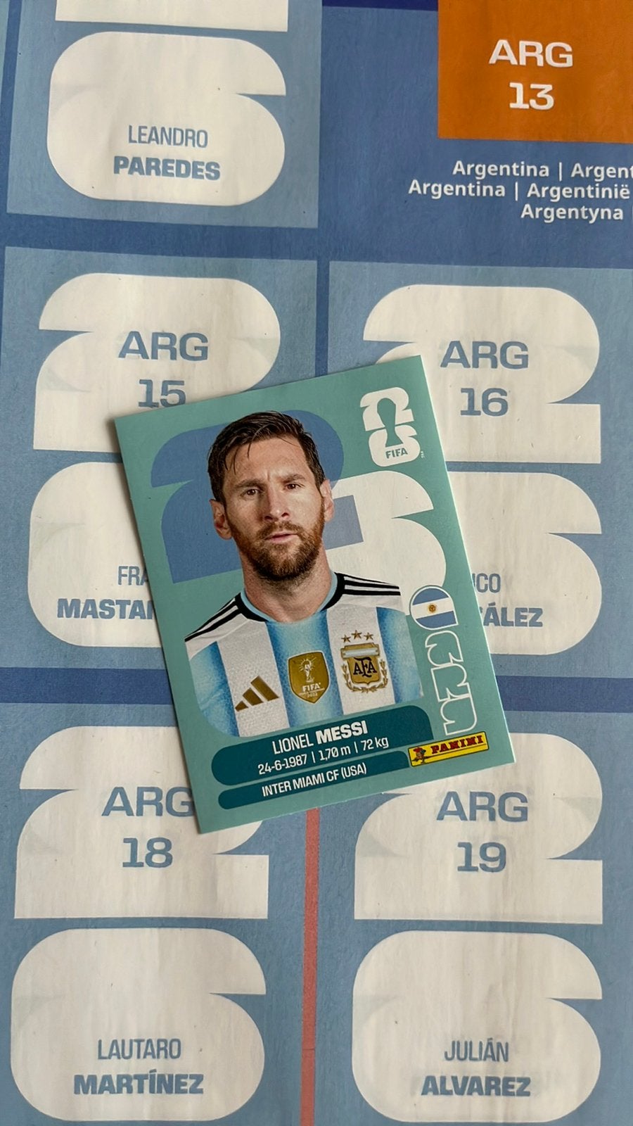 Panini fifa world cup 2026 stickers; Lionel Messi Argentina, Hobby & Loisirs créatifs, Envoi, Neuf, Autocollant