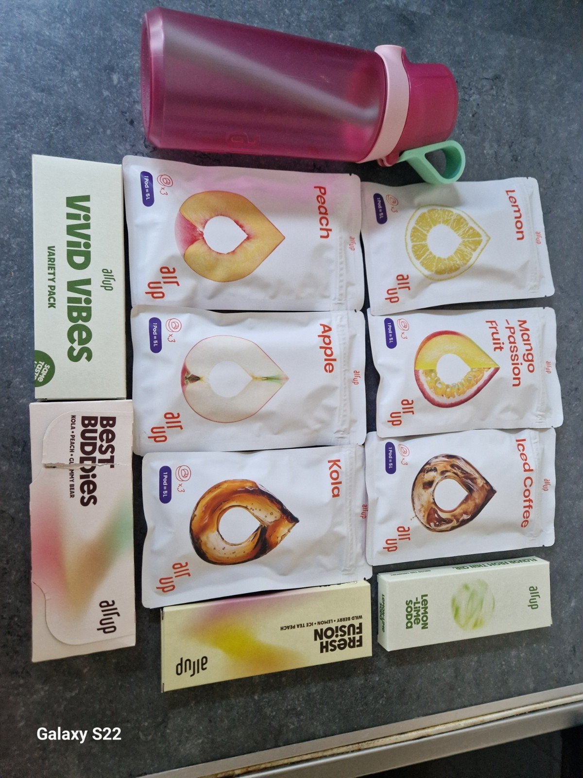 AirUp met 29 pods, Ophalen