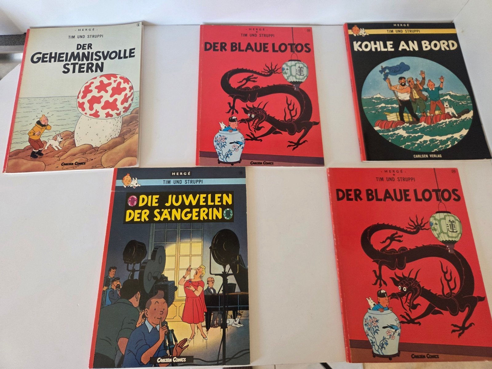 Tin  Tin Hergé, Enlèvement ou Envoi
