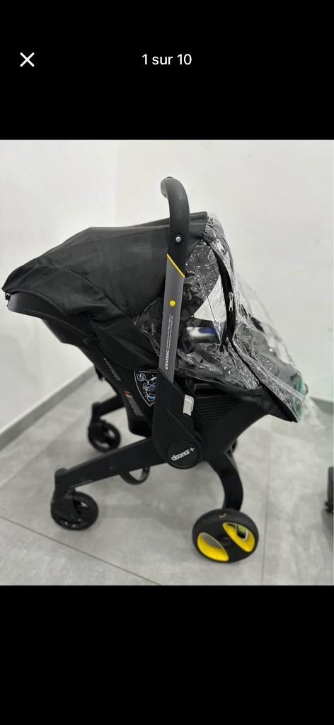 Doona pousette avec isofix parfait etat habillage de pluie, Enlèvement, Comme neuf, Autres marques, Protection de pluie