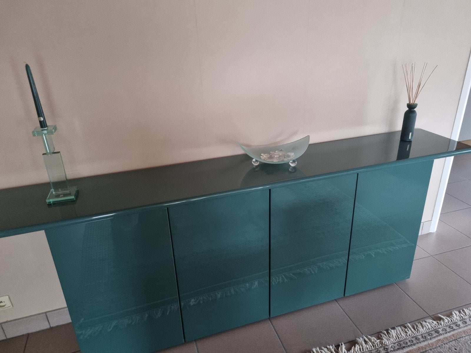 Vintage design lak dressoir, Huis en Inrichting, Ophalen, Vintage design, Zo goed als nieuw, 200 cm of meer