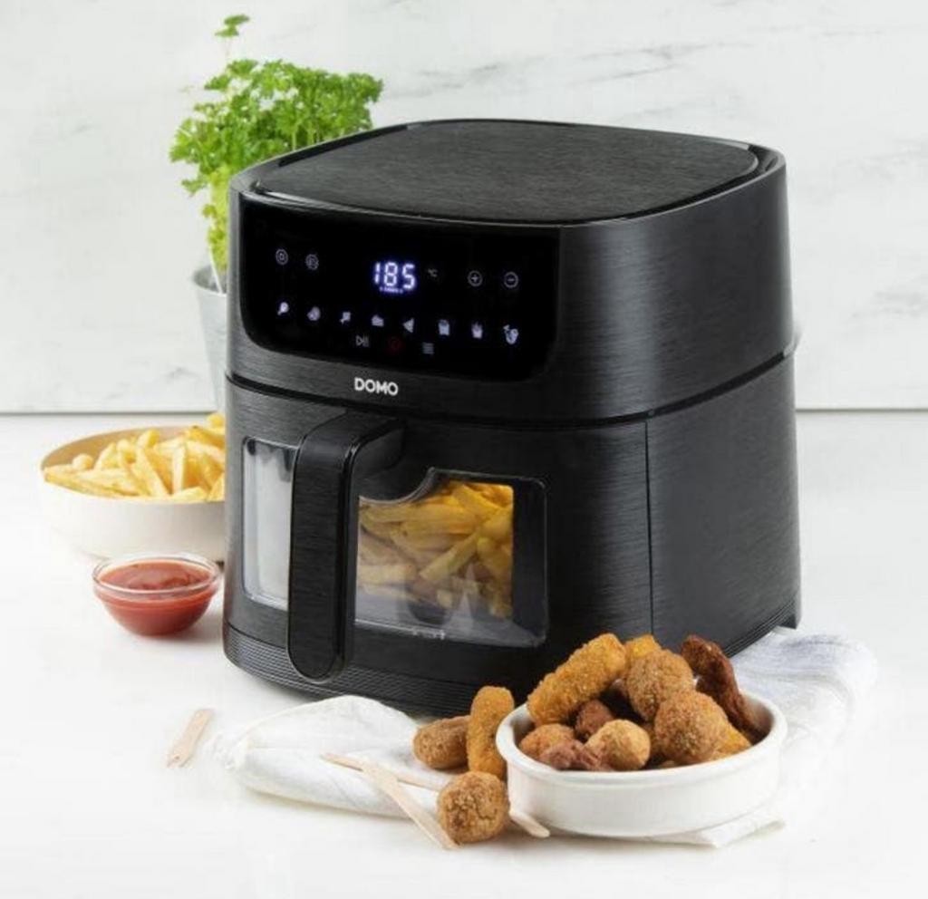 Airfryer DOMO avec fenêtre de visualisation – 6 L – 1500 W, Elektronische apparatuur, Airfryers, Zo goed als nieuw, Airfryer, Ophalen