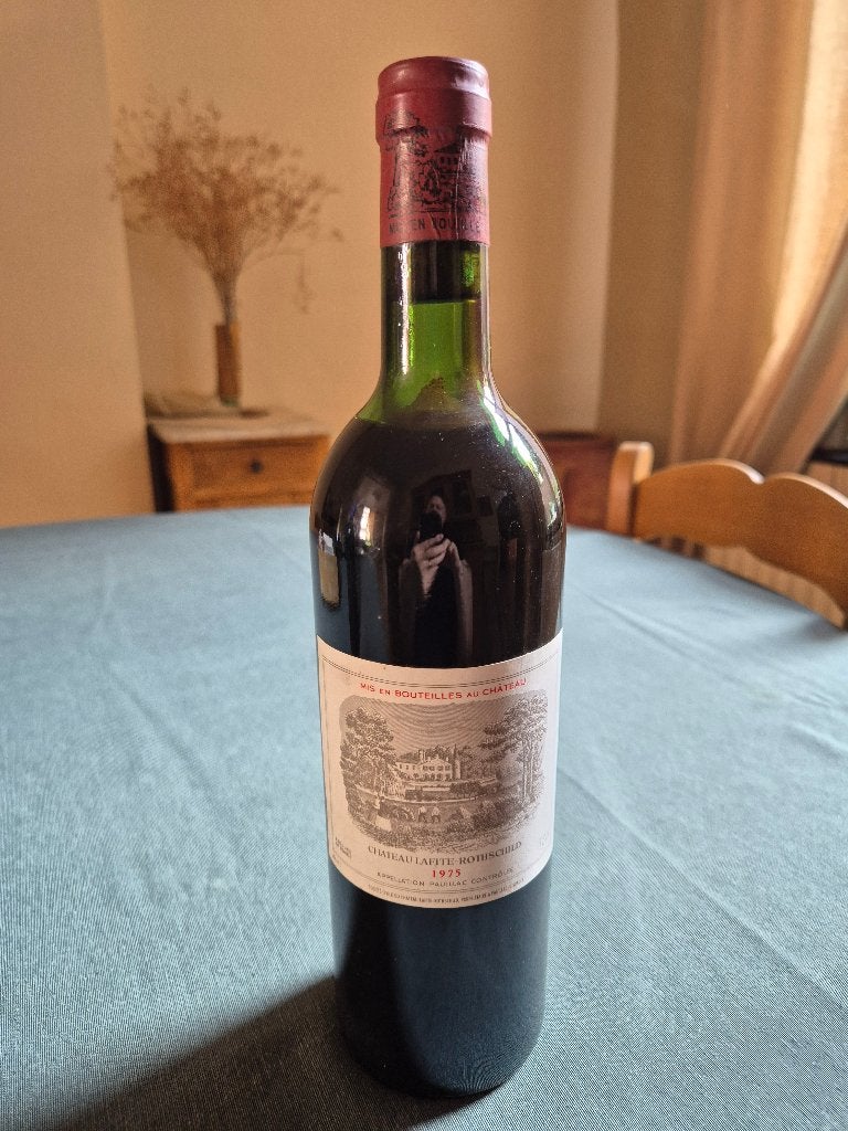 1 Lafite Rothschild 1975, Verzamelen, Wijnen, Frankrijk, Nieuw, Ophalen of Verzenden, Rode wijn