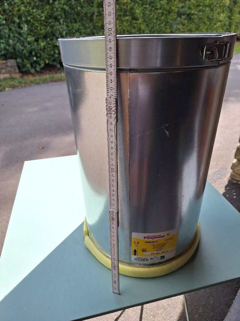 Conduit inox isolé en 250, Bricolage & Construction, Ventilation & Extraction, Enlèvement ou Envoi, Neuf, Extracteur