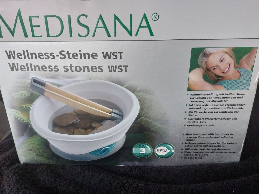 Medisana hotstone set-warmte massage, Ophalen of Verzenden, Zo goed als nieuw, Overige typen