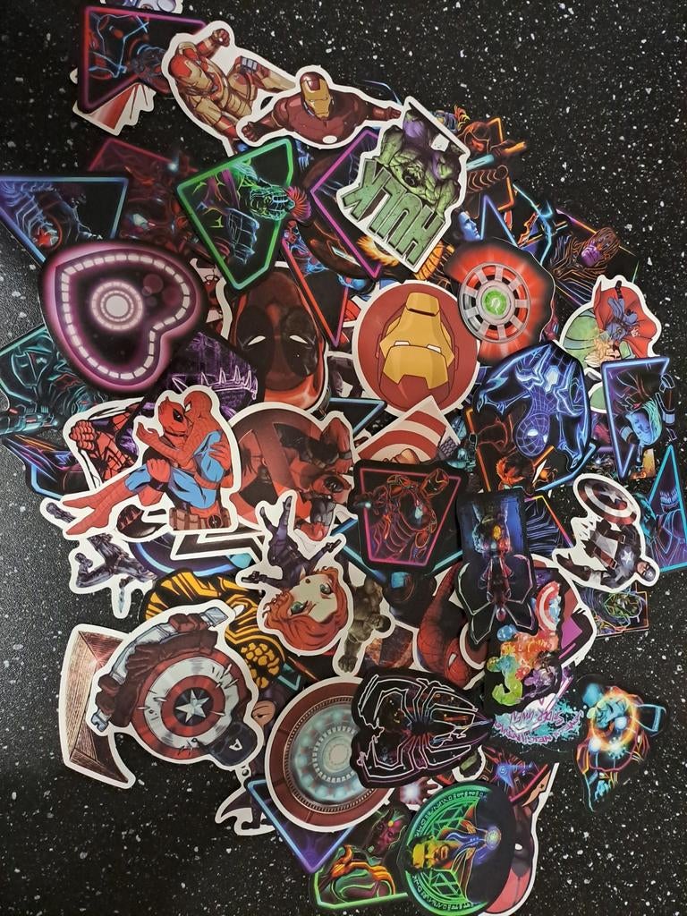 Lot autocollants Marvel