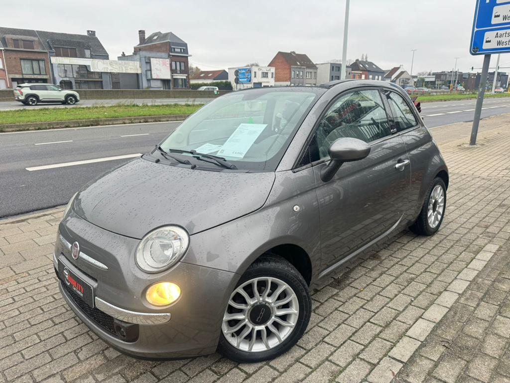 Fiat 500C Cabriolet 2012 090000km Airco Pdc Leder Full, Autos, Fiat, Entreprise, 500C, ABS, Airbags, Air conditionné, Bluetooth