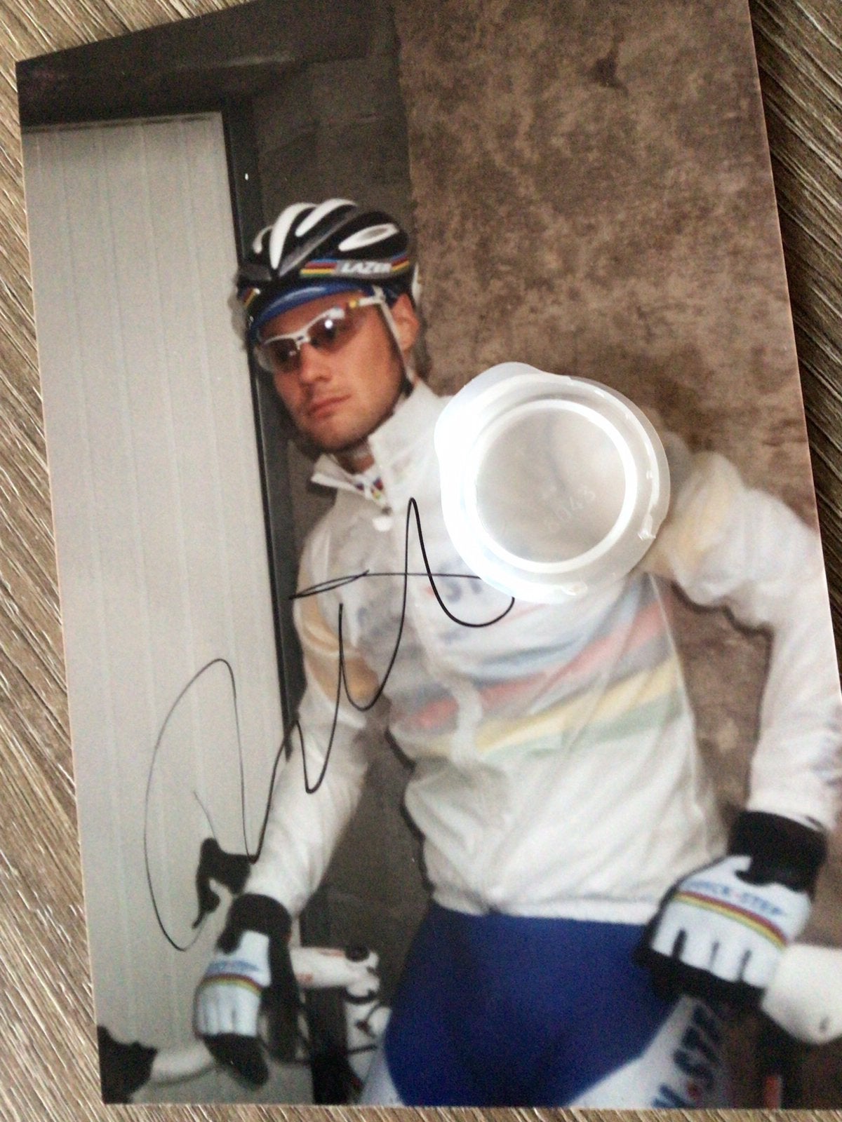 Wielerfoto tom boonen, Ophalen of Verzenden, Zo goed als nieuw