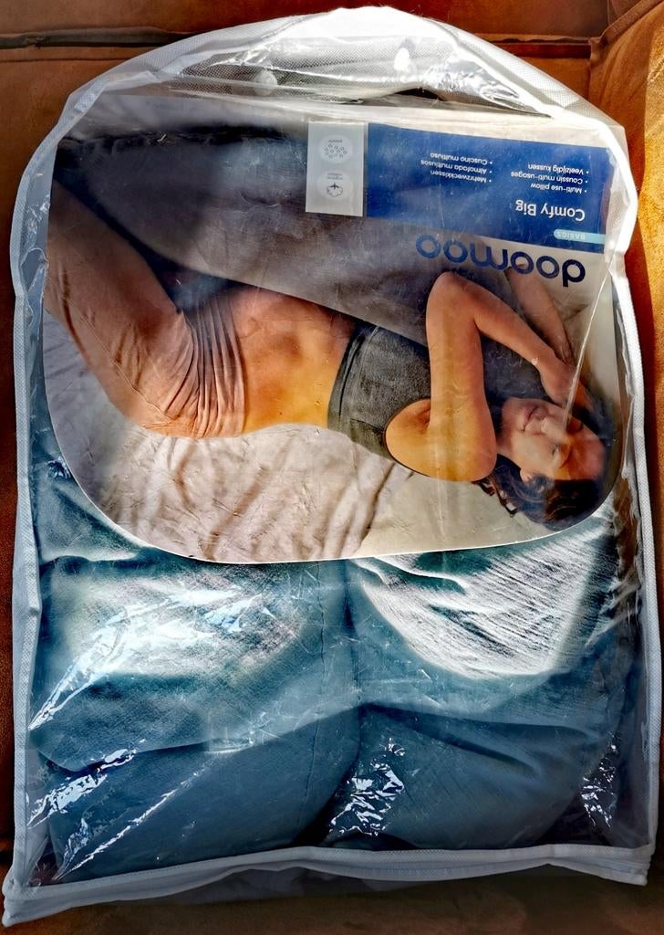 Zwangerschapskussen (Doomoo Comfy big tetra blue), Enlèvement