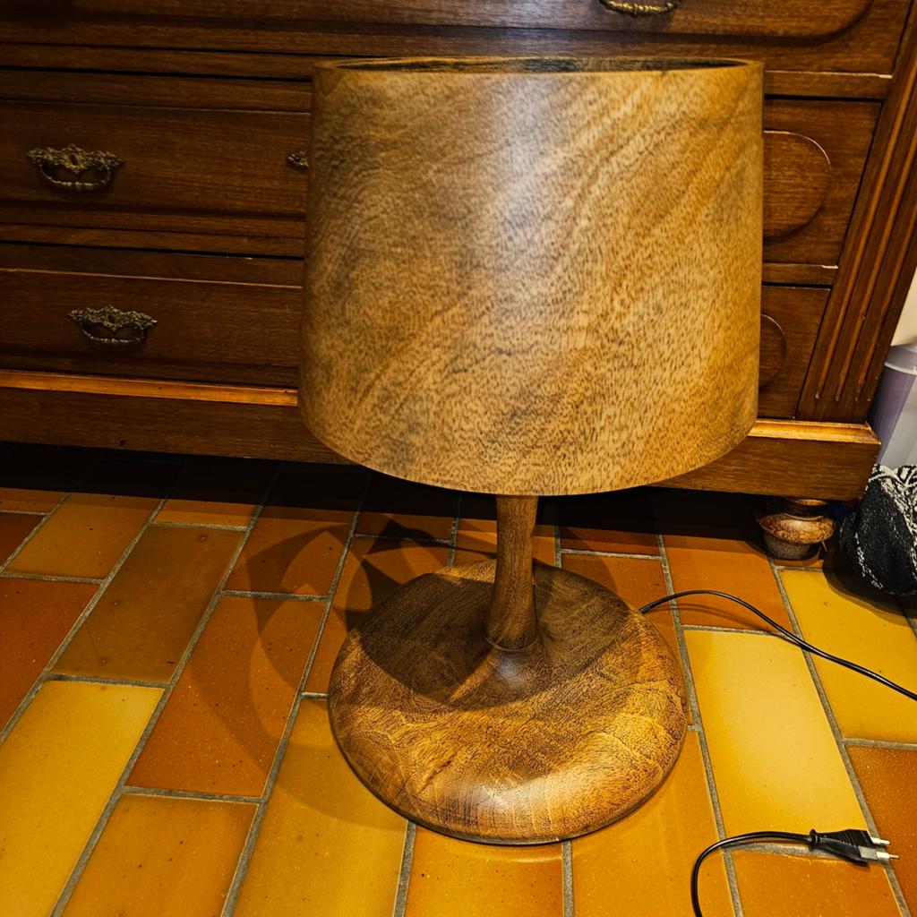 lampe de table Bois. danois. Collection Villa., Maison & Meubles, Scandinavisch, Comme neuf, Enlèvement, Bois