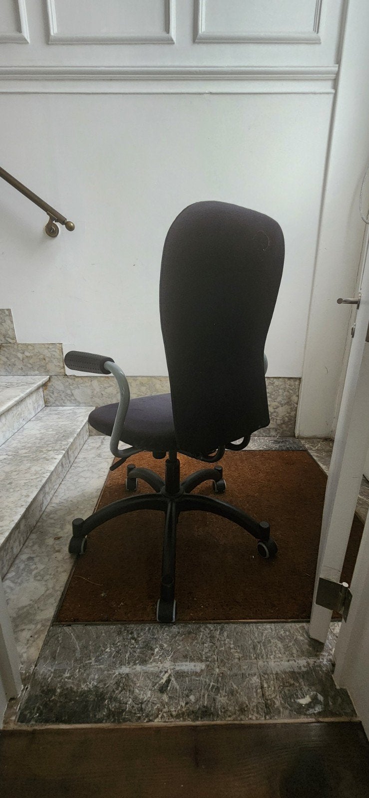 chaise bureau ikea, Ophalen of Verzenden, Gebruikt, Zwart, Bureaustoel