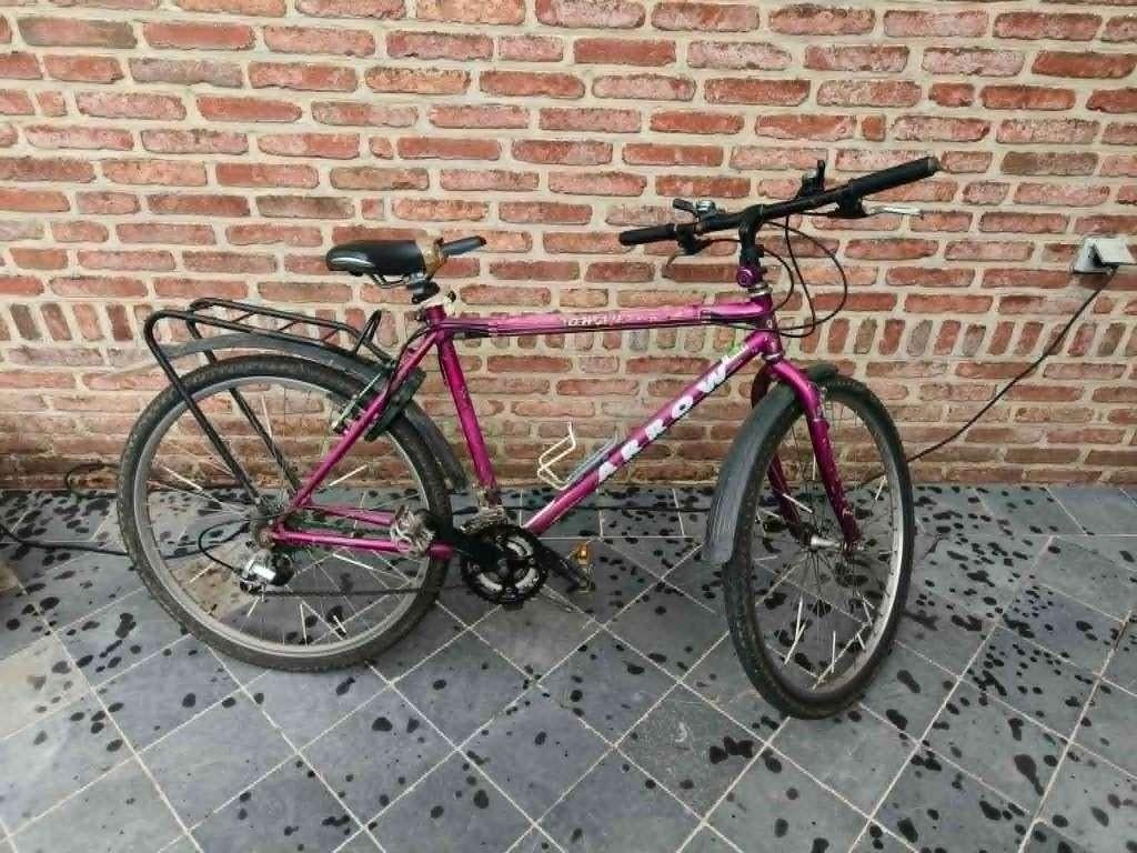 herenfiets met werk aan, Gebruikt, Velgrem, Versnellingen, 53 tot 57 cm