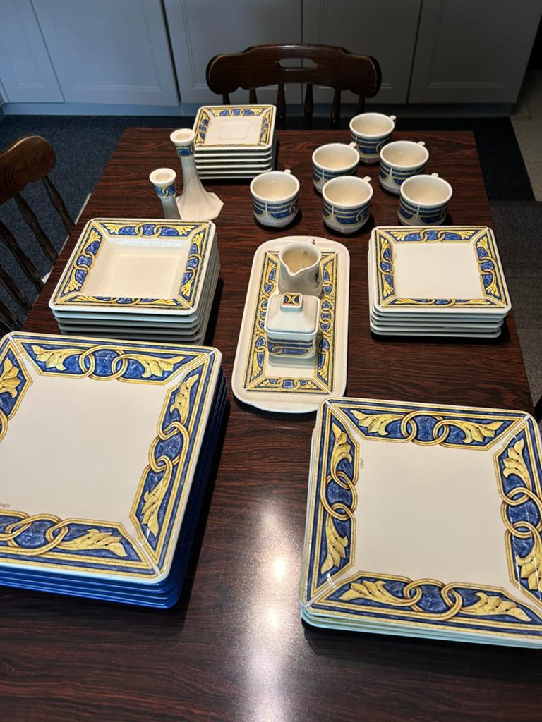 Servies Vintage Tiffany tableware made in Italy, Ophalen