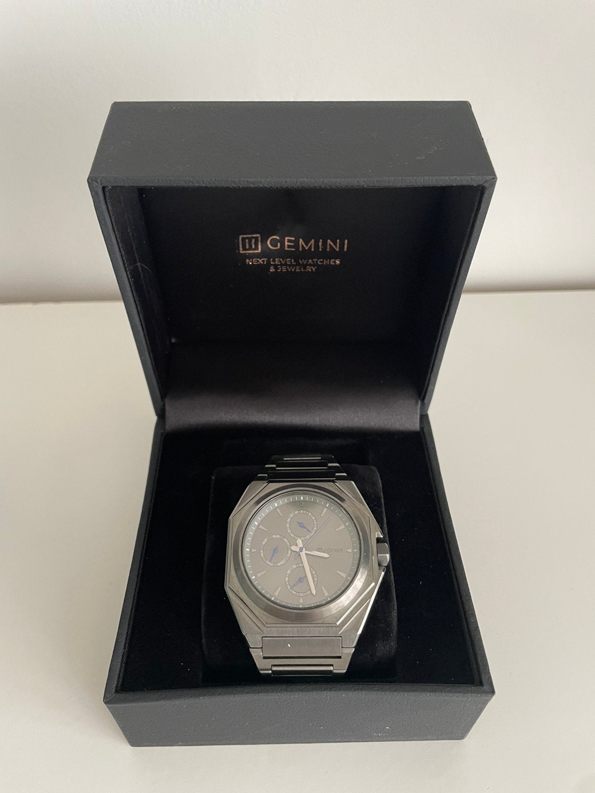 Gemini horloge met doos - nieuwprijs €250, Ophalen, Nieuw, Polshorloge
