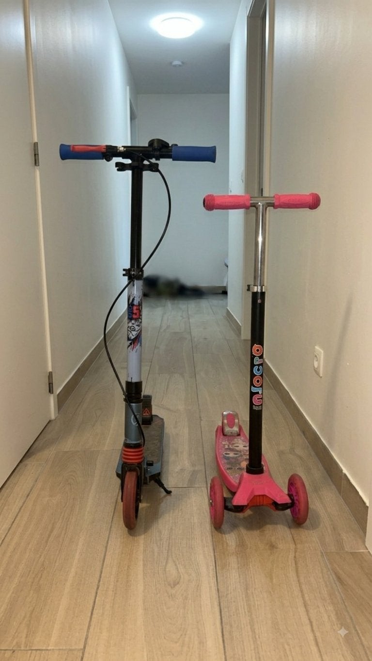 2 Kinderscooters: Oxelo Mid 5 + LOL Surprise Step, Fietsen en Brommers, Ophalen, Zo goed als nieuw