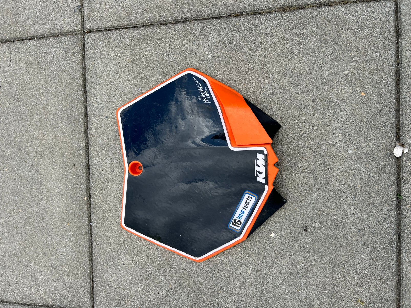 Originele KTM startnummerplaat / frontplaat, Motos, Particulier, Enduro