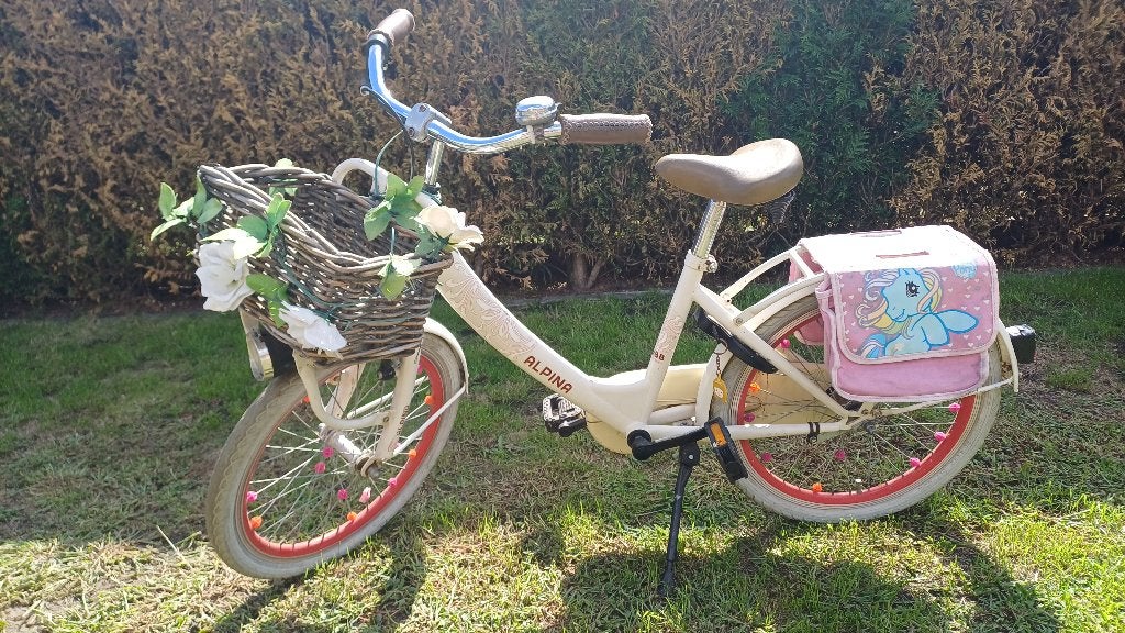 Kinderfiets, Fietsen en Brommers, Fietsen | Kinderfietsjes, Ophalen, Gebruikt, Alpina, Terugtraprem