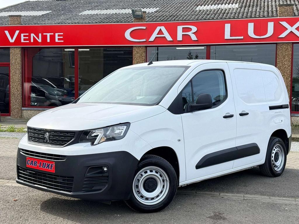 Peugeot Partner 1.6 BLUEHDI 100CV 3 PLACES UTILITAIRE DOUBLE, Stof, Gebruikt, 1505 kg, Wit