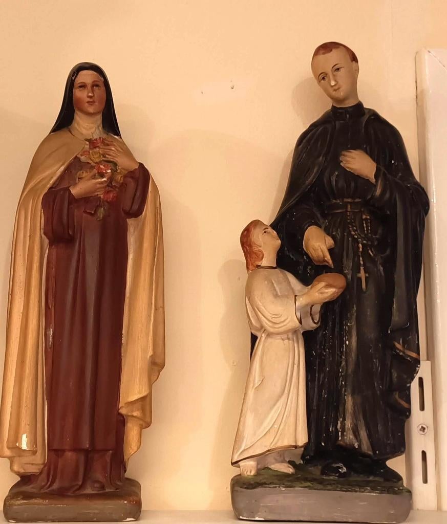 3 statues religieuses anciennes de saints, Enlèvement