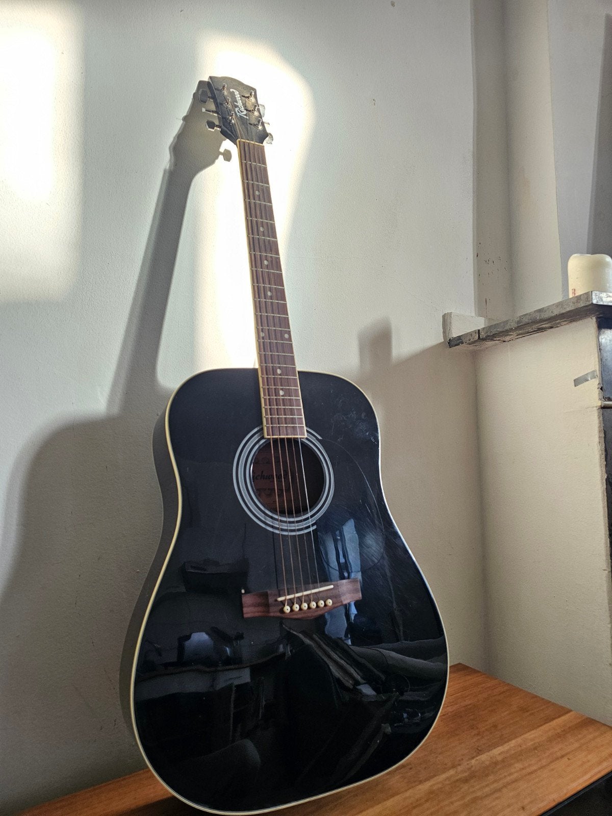 Richwood Accoustische Gitaar + Extra's, Ophalen of Verzenden, Gebruikt, Klassieke of Spaanse gitaar, Met (piezo-)element