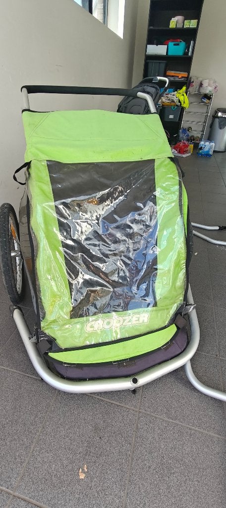 Fietskar Croozer kid for 2, Ophalen, Gebruikt, Opvouwbaar, Kinderkar