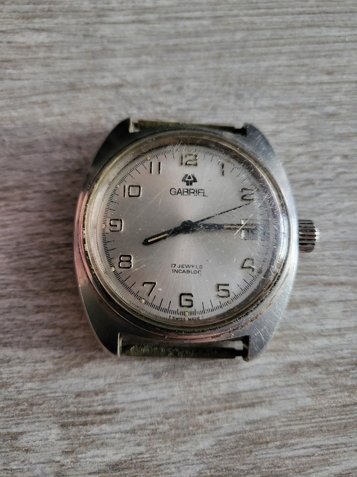 Gabriel horloge tank raket achterkant, Ophalen of Verzenden