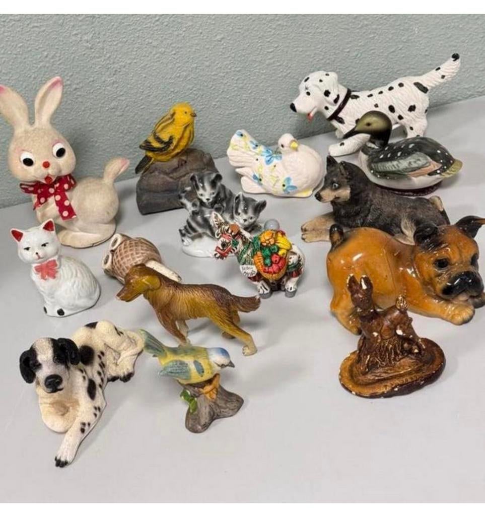 Collection de 14 styles et tailles de figurines d'animaux, Collections, Statues & Figurines, Comme neuf, Animal, Enlèvement ou Envoi